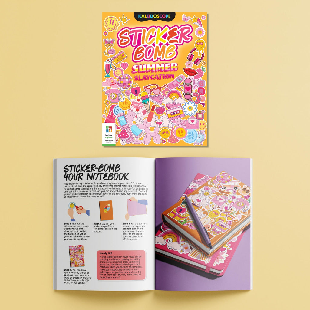 Hinkler Kaleidoscope Sticker Bomb Summer Slaycation HINKLER