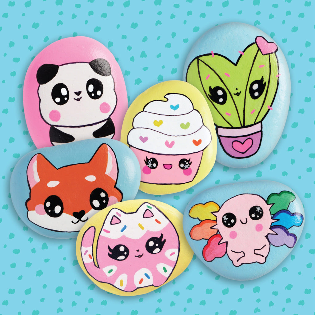 Hinkler Zap Kawaii Rock Painting Kit