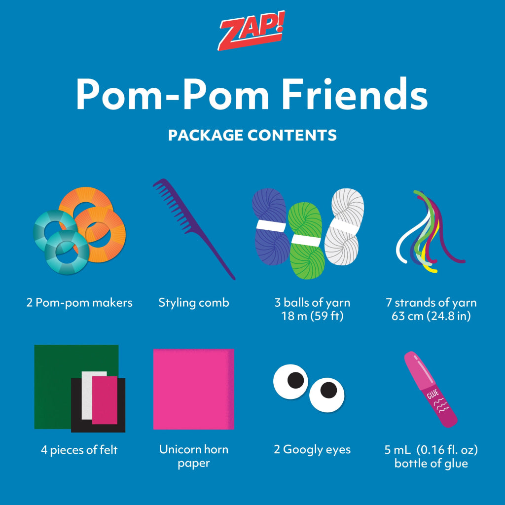 Hinkler Zap Pom-Pom Friends