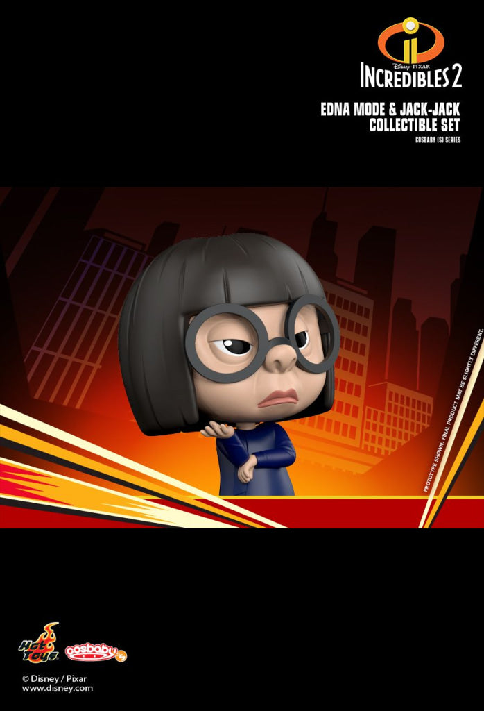Hot Toys Cosbaby Incredibles2 Edna Mode And Jack-Jack Collectible Set Disney Pixar
