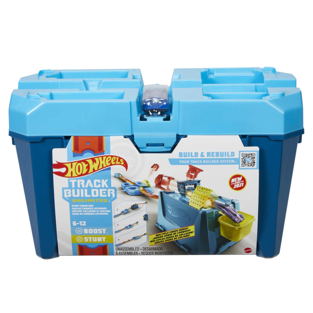 Hot Wheels Track Builder Unlimited Stunt Crash Box Play Set
