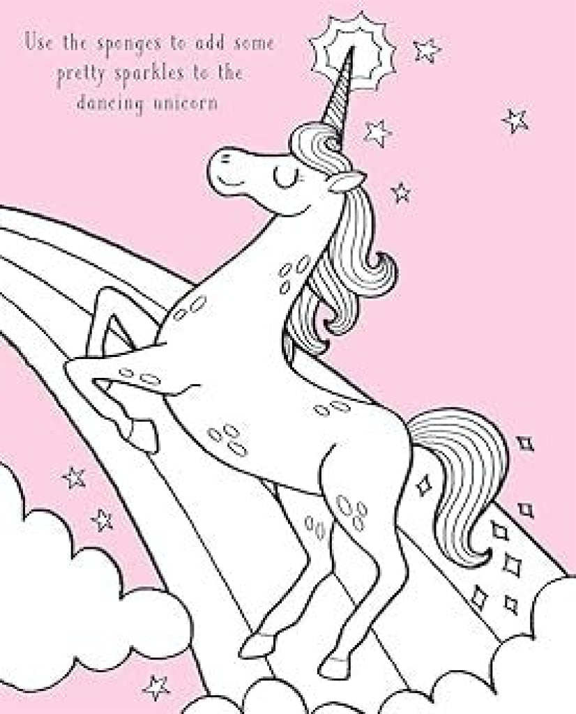 Igloo Books Sponge Art Unicorns and Magical Creatures - igloo books