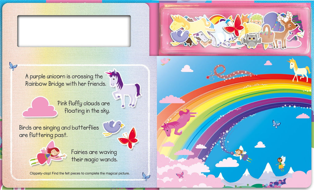 Imagine That - Play Felt Magical Unicorns Soft Books