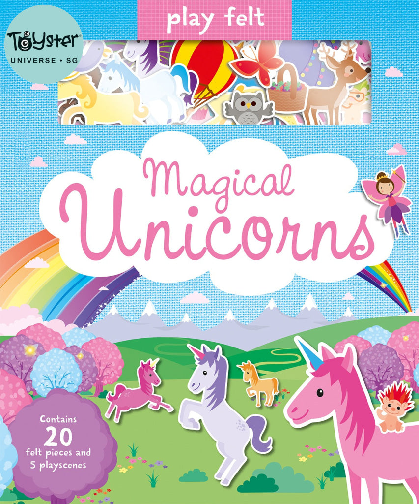 Imagine That - Play Felt Magical Unicorns Soft Books