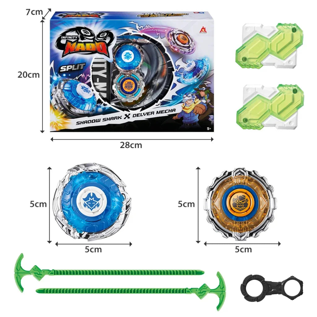 Infinity Nado 3 Original Split Series Metal Gyro Battle Set Infinity Nado