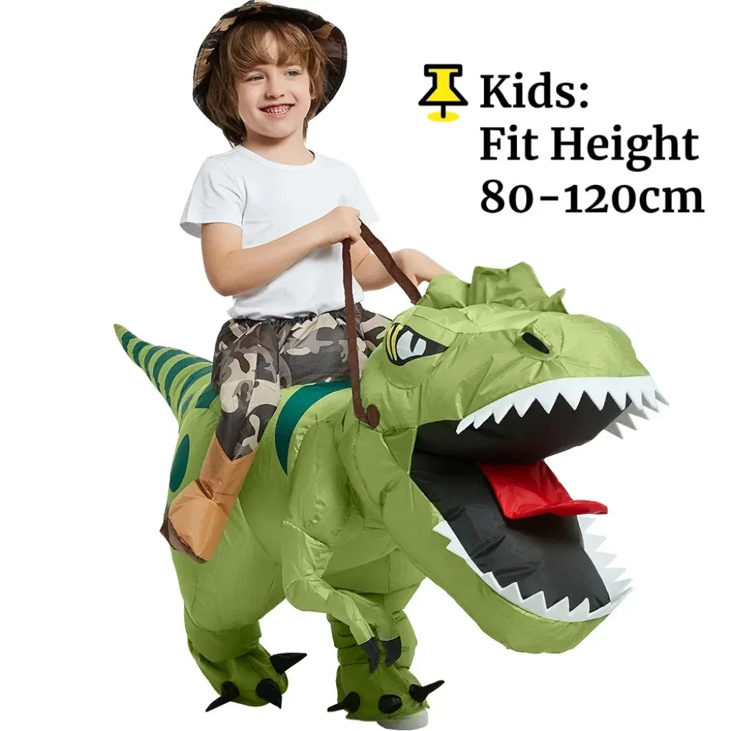 Inflatable Dinosaur Velociraptor Costume - Fit Height 80-120cm / One Size