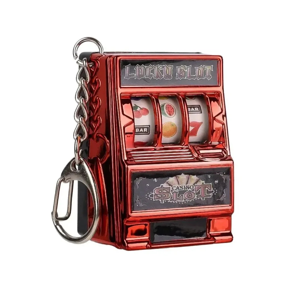 Jackpot Machine Keychain Red
