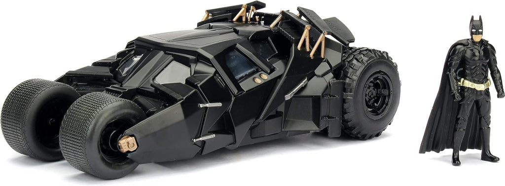 Jada Toys Dc Comics The Dark Knight Batmobile With Batman Figure 1:24