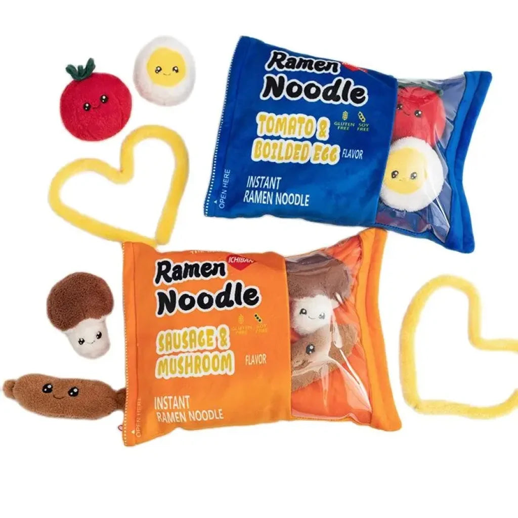 Japan Ramen Snack Throw Pillow In a Bag Stuffed