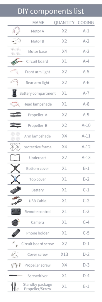Jjrc H108 Diy Assembly Rc Drone - Orange
