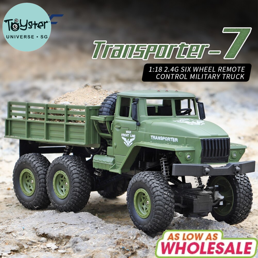 Jjrc Q68 Rc 1:18 2.4G 4Wd Tracked Off-Road Military Truck - Green
