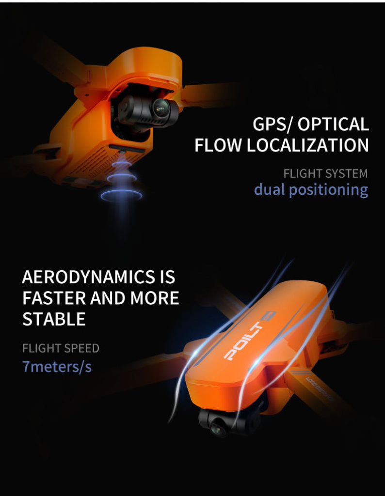 Jjrc X17 6K-Gps Brushless 2-Axis Gimbal Rc Drone - Orange