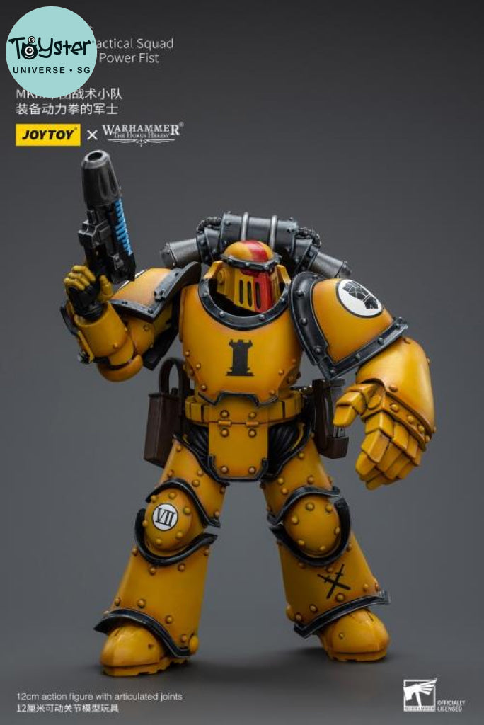 Joytoy Imperial Fists Legion Mkiii Tactical Squad Sergeant With Power Fist Jt9060 Warhammer 40K