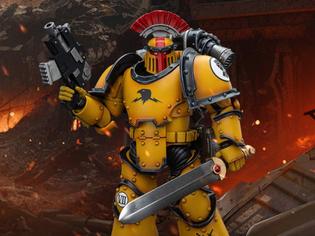 Joytoy Imperial Fists Legion Mkiii Tactical Squad Sergeant With Power Sword Jt9046 Warhammer 40K
