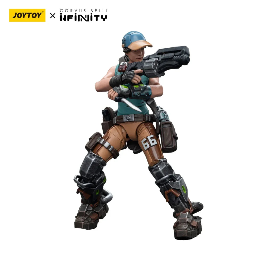 JOYTOY Infinity 1/18 Action Figures Monstruckers Oktavia Grimsdottir lcebreaker’s Harpooner - Woman / 10.7cm