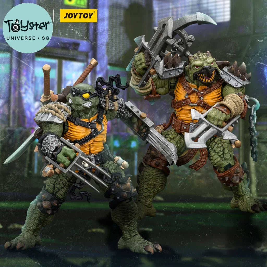 JOYTOY TMNT 1/18 Action Figures Anime 10.6cm TMNT-Krang TMNT-Slash TMNT-Tokka