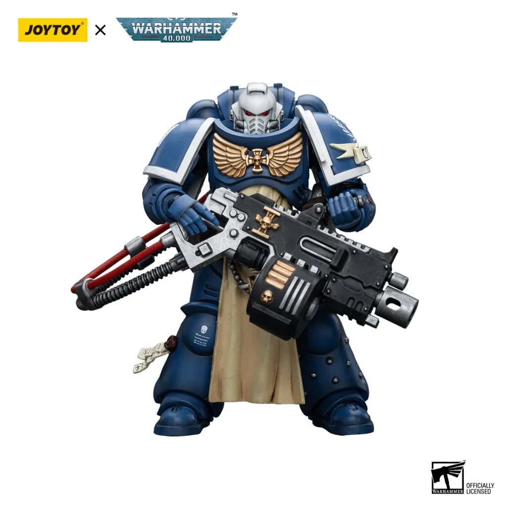 JOYTOY Warhammer 40k 1/18 Action Figures Anime 12.1cm Ultramarines Sternguard Veteran - Heavy Bolter / 12.1cm