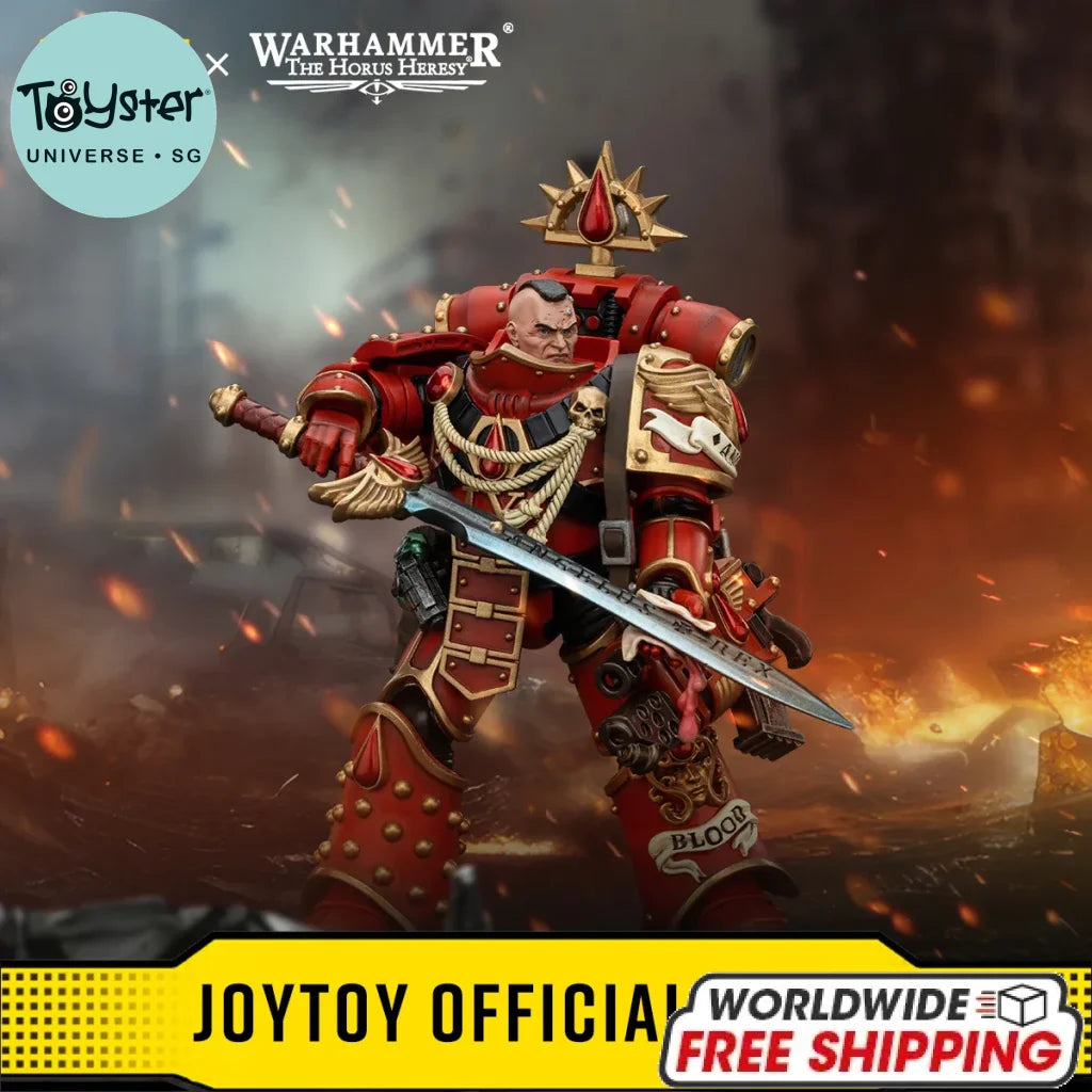 JOYTOY Warhammer 40k 1/18 Action Figures Anime 12.6cm Blood Angels Raldoron First Captain of the Blood Angels - 12.6