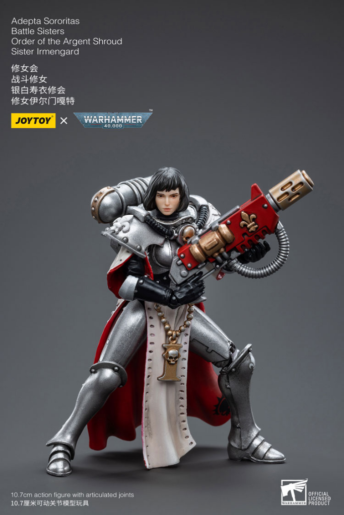 Joytoy Warhammer 40K Adepta Sororitas Battle Sisters Order Of The Argent Shroud Sister Irmengard