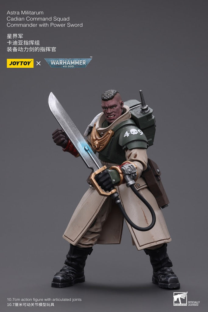 Joytoy Warhammer 40K Astra Militarum Cadian Command Squad Commander With Power Sword Jt7905