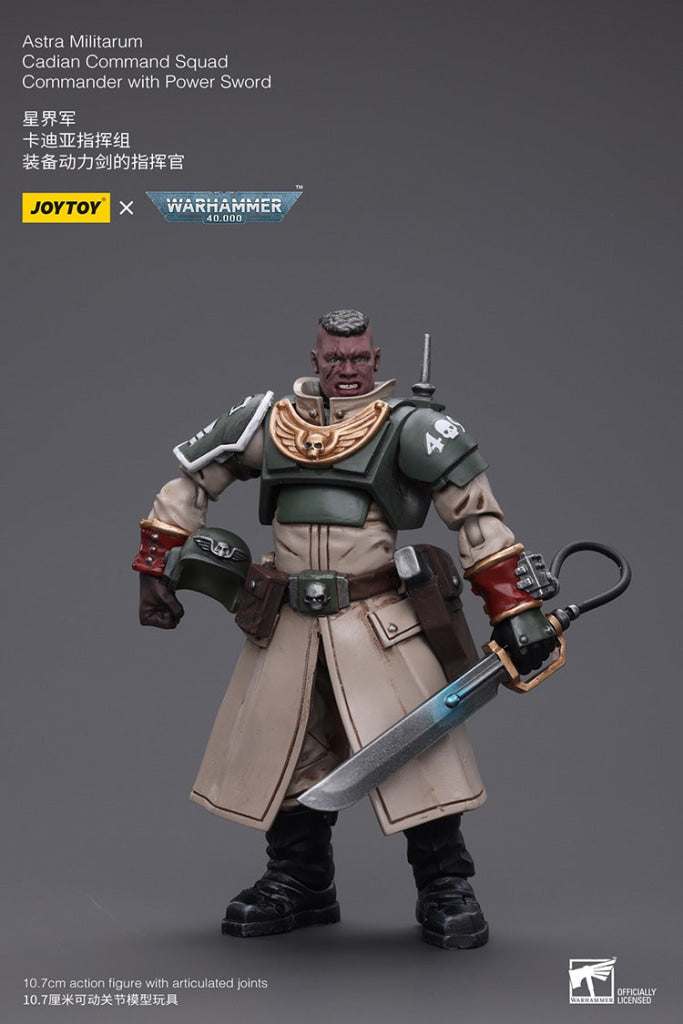 Joytoy Warhammer 40K Astra Militarum Cadian Command Squad Commander With Power Sword Jt7905