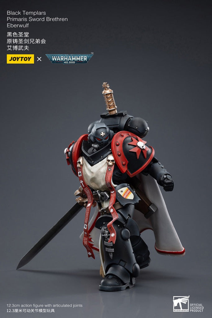 Joytoy Warhammer 40K Black Templars Primaris Sword Brethren Eberwulf Jt6502 Warhammer