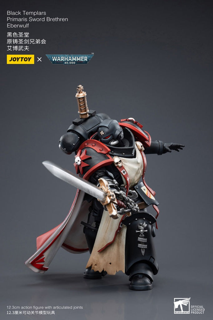 Joytoy Warhammer 40K Black Templars Primaris Sword Brethren Eberwulf Jt6502 Warhammer
