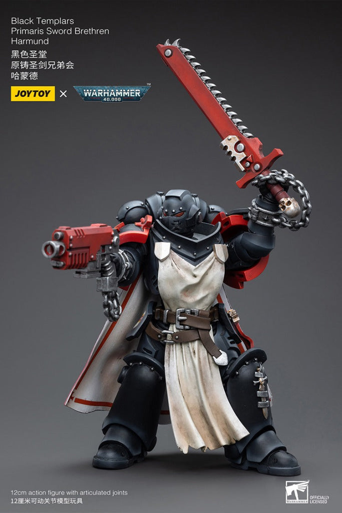 Joytoy Warhammer 40K Black Templars Primaris Sword Brethren Harmund Jt3846 Warhammer