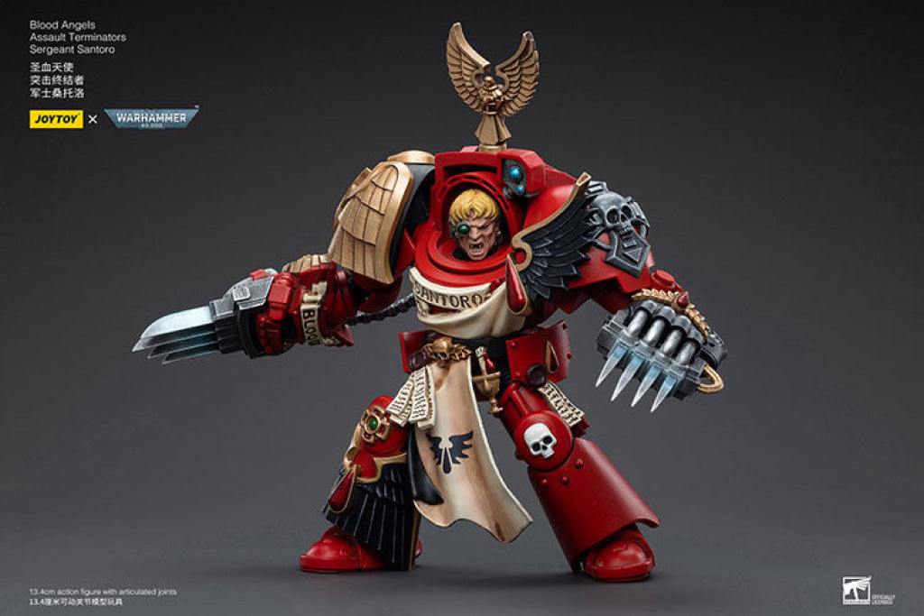 Joytoy Warhammer 40K Blood Angels Assault Terminators Sergeant Santoro Warhammer