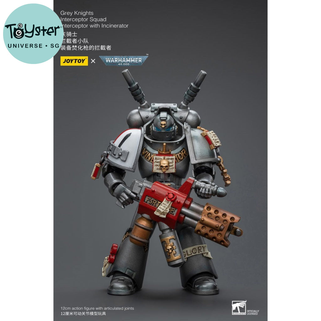 Joytoy Warhammer 40K Grey Knights Interceptor Squad With Incinerator Jt8971 Warhammer