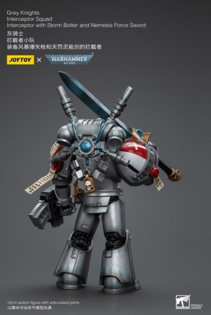 Joytoy Warhammer 40K Grey Knights Interceptor Squad With Storm Bolter And Nemesis Force Sword