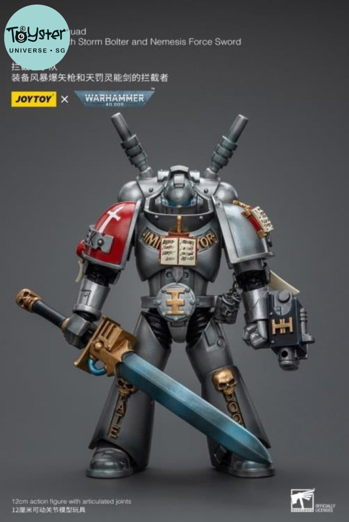 Joytoy Warhammer 40K Grey Knights Interceptor Squad With Storm Bolter And Nemesis Force Sword