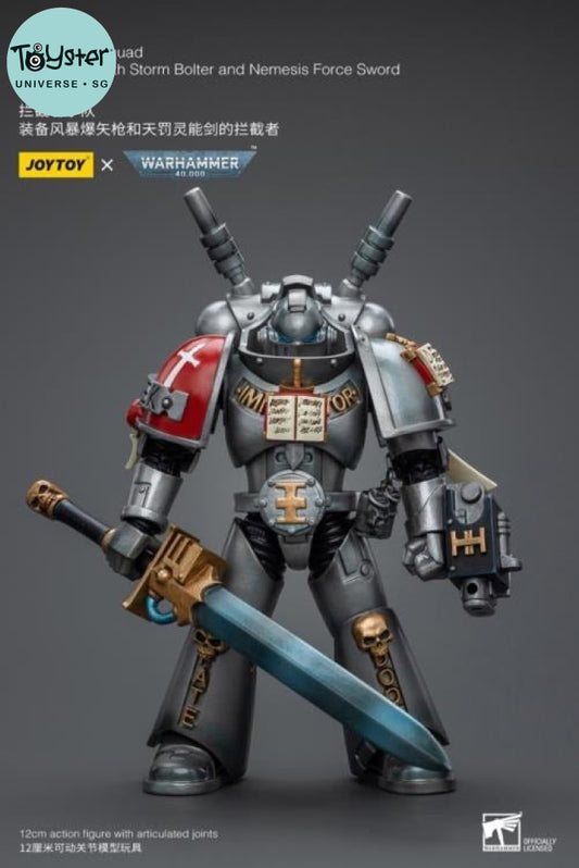 Joytoy Warhammer 40K Grey Knights Interceptor Squad With Storm Bolter And Nemesis Force Sword