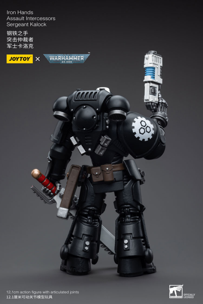 Joytoy Warhammer 40K Iron Hands Assault Intercessors Sergeant Kalock Warhammer