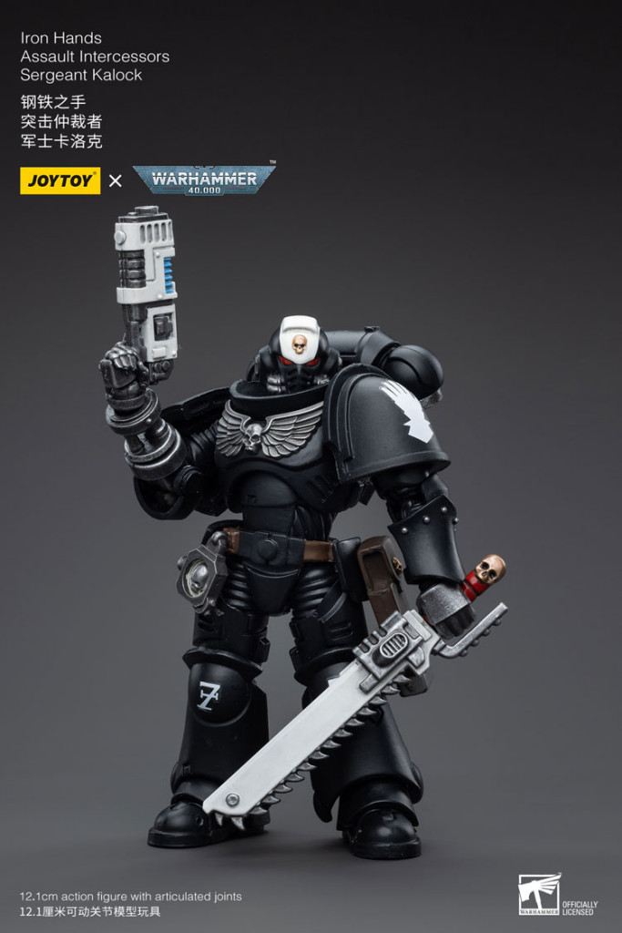 Joytoy Warhammer 40K Iron Hands Assault Intercessors Sergeant Kalock Warhammer