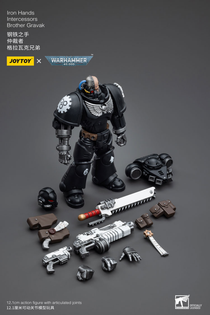 Joytoy Warhammer 40K Iron Hands Intercessors Brother Gravak Warhammer