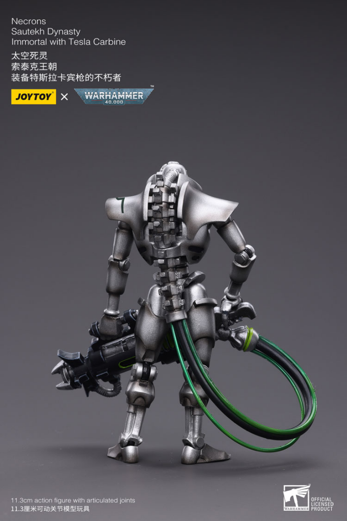 Joytoy Warhammer 40K Necrons Sautekh Dynasty Immortal With Tesla Carbine Warhammer