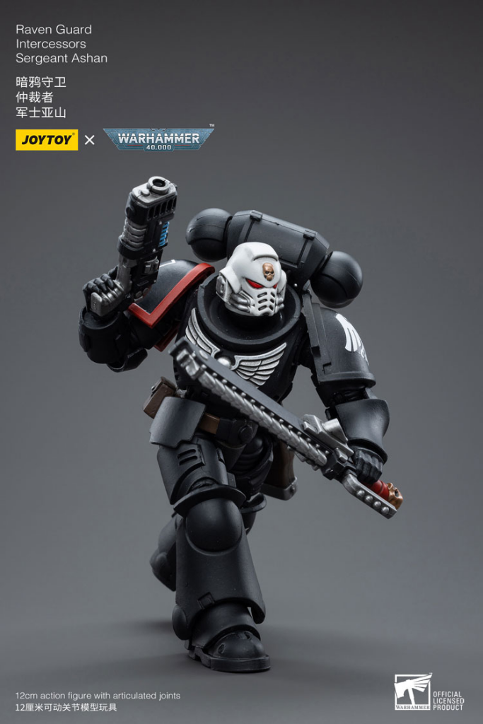 Joytoy Warhammer 40K Raven Guard Intercessors Sergeant Ashan Warhammer