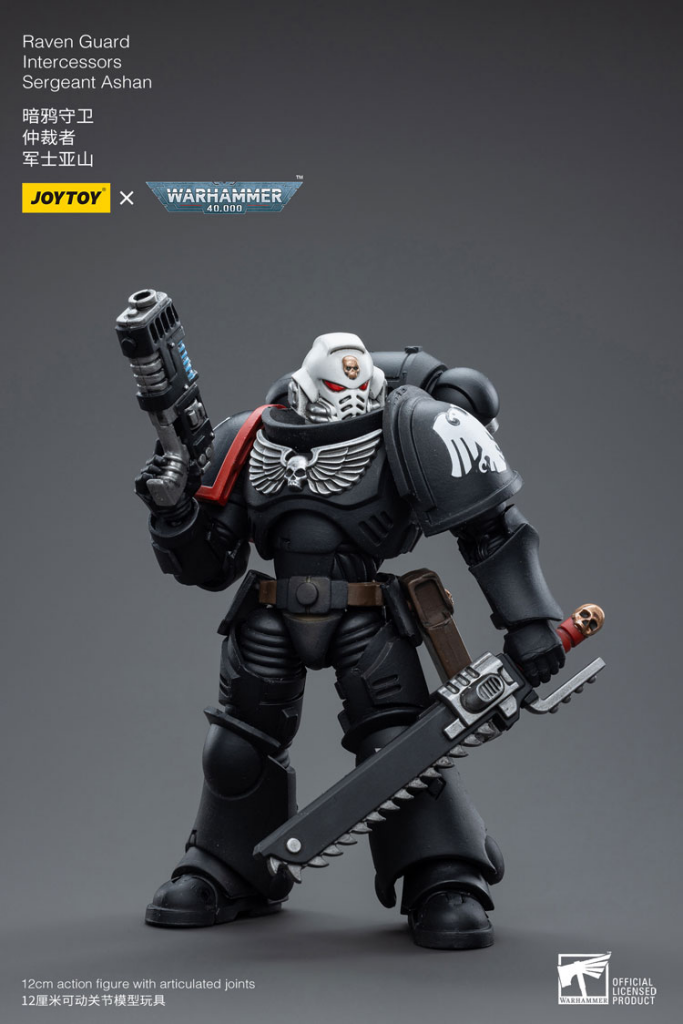 Joytoy Warhammer 40K Raven Guard Intercessors Sergeant Ashan Warhammer