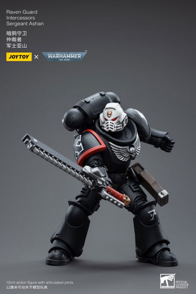 Joytoy Warhammer 40K Raven Guard Intercessors Sergeant Ashan Warhammer