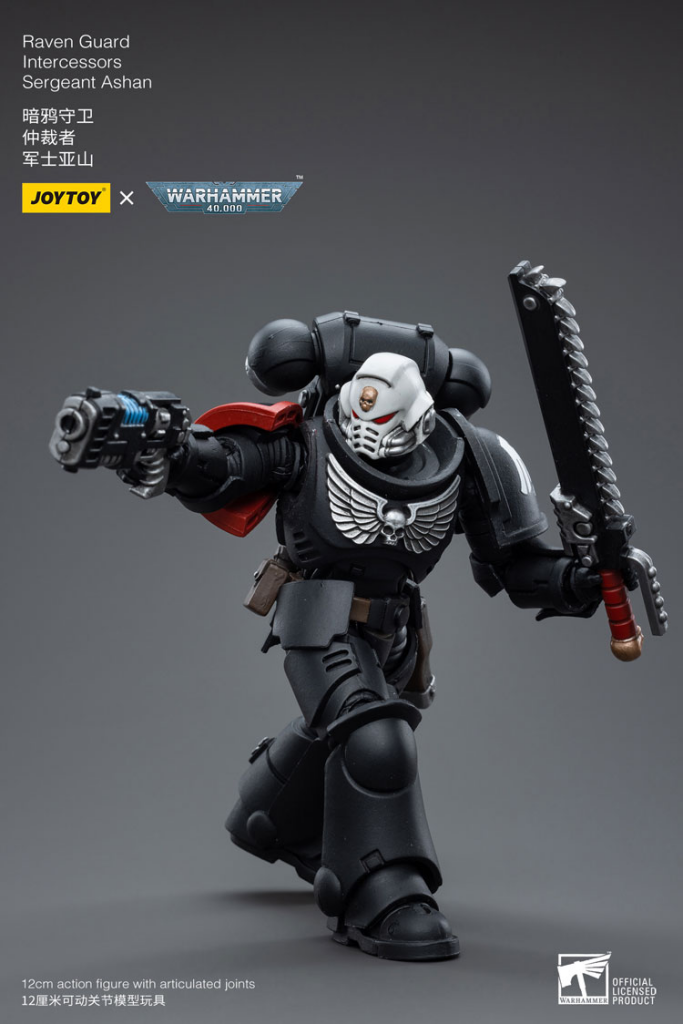 Joytoy Warhammer 40K Raven Guard Intercessors Sergeant Ashan Warhammer