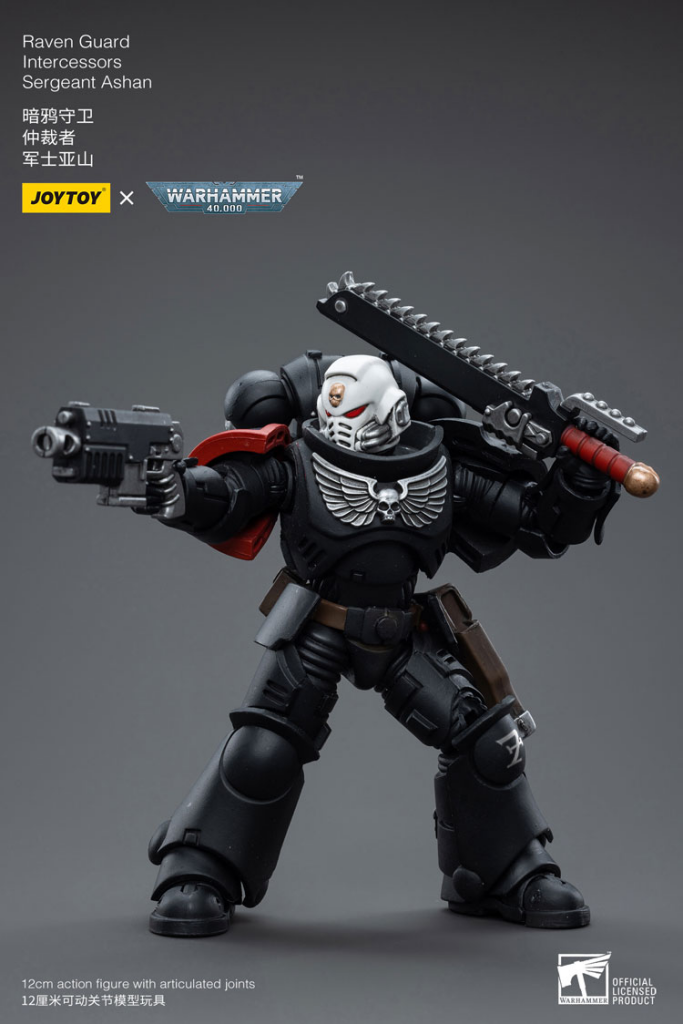 Joytoy Warhammer 40K Raven Guard Intercessors Sergeant Ashan Warhammer