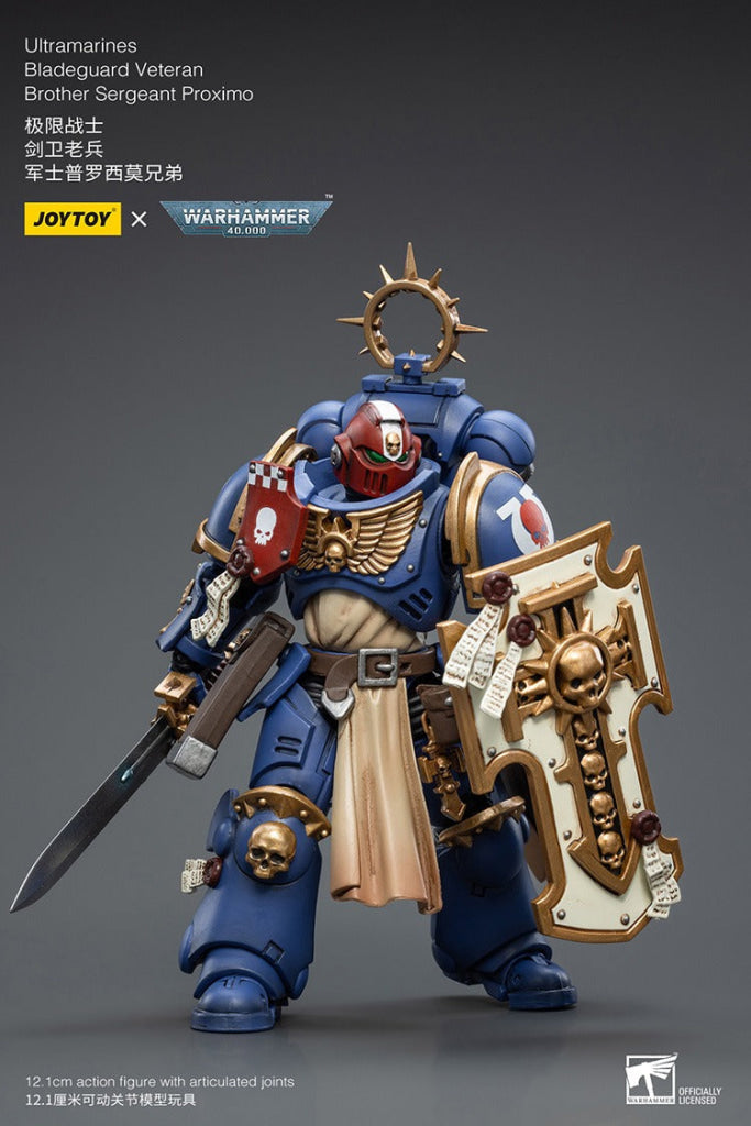 Joytoy Warhammer 40K Ultramarines Bladeguard Veteran Brother Sergeant Proximo Jt2337 Warhammer
