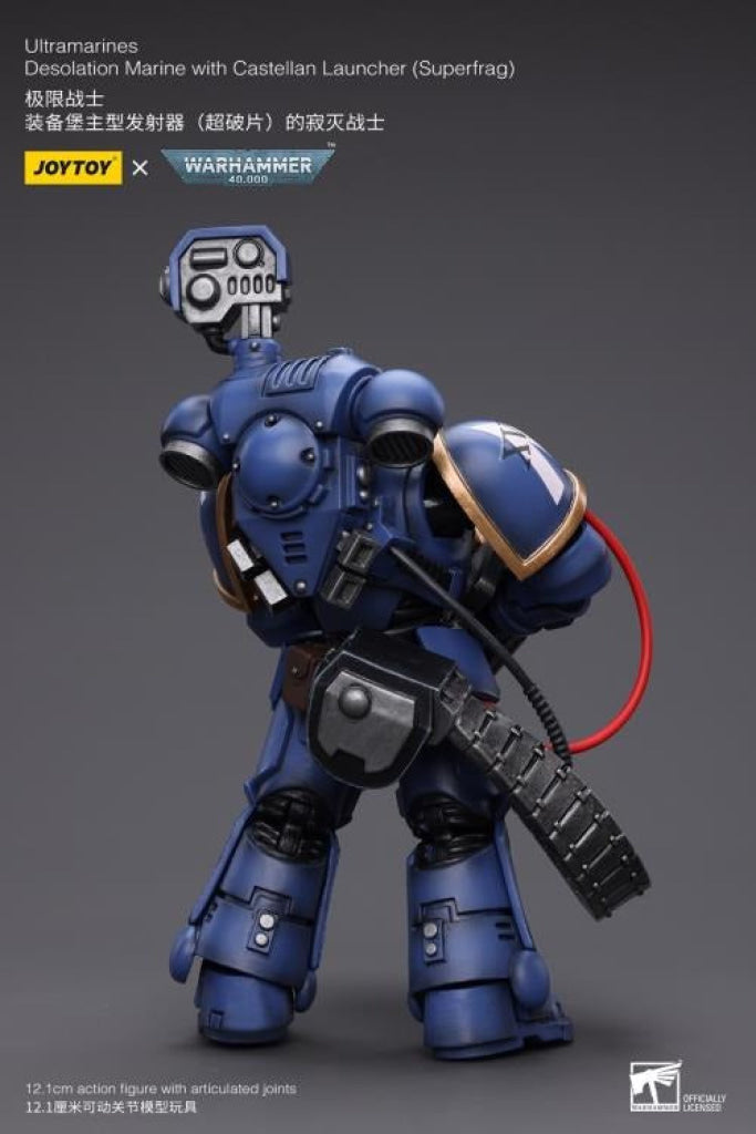 Joytoy Warhammer 40K Ultramarines Desolation Marine With Castellan Launcher (Superfrag) Jt8827