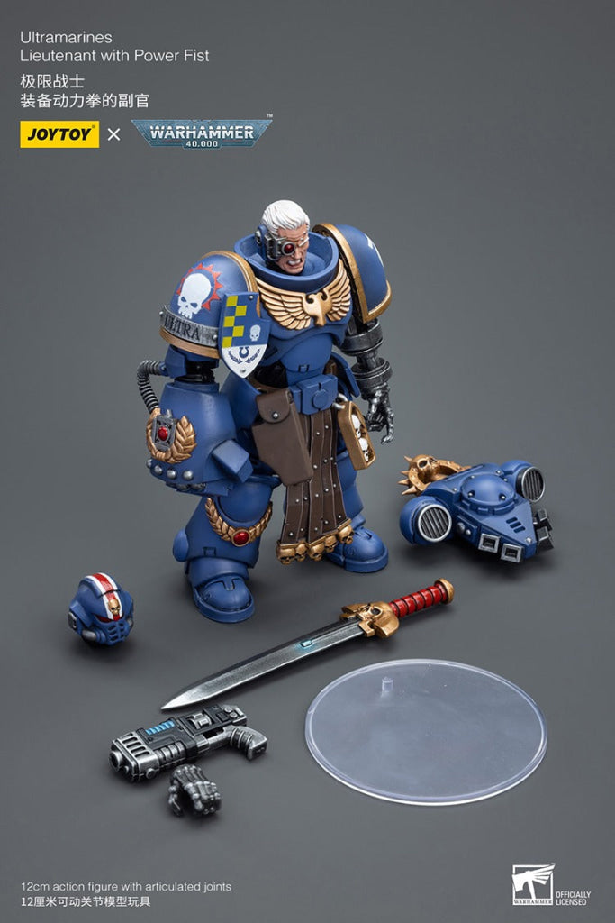 Joytoy Warhammer 40K Ultramarines Lieutenant With Power Fist Jt7677 Warhammer