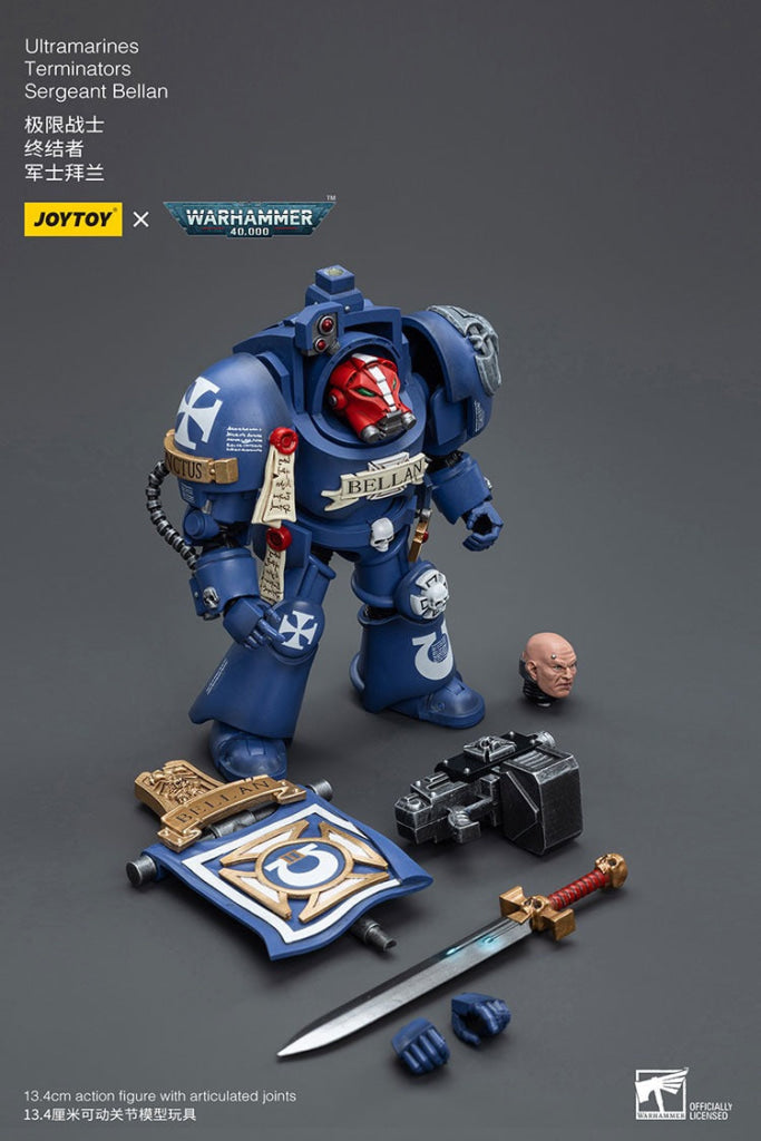 Joytoy Warhammer 40K Ultramarines Terminators Sergeant Bellan Jt6663 Warhammer