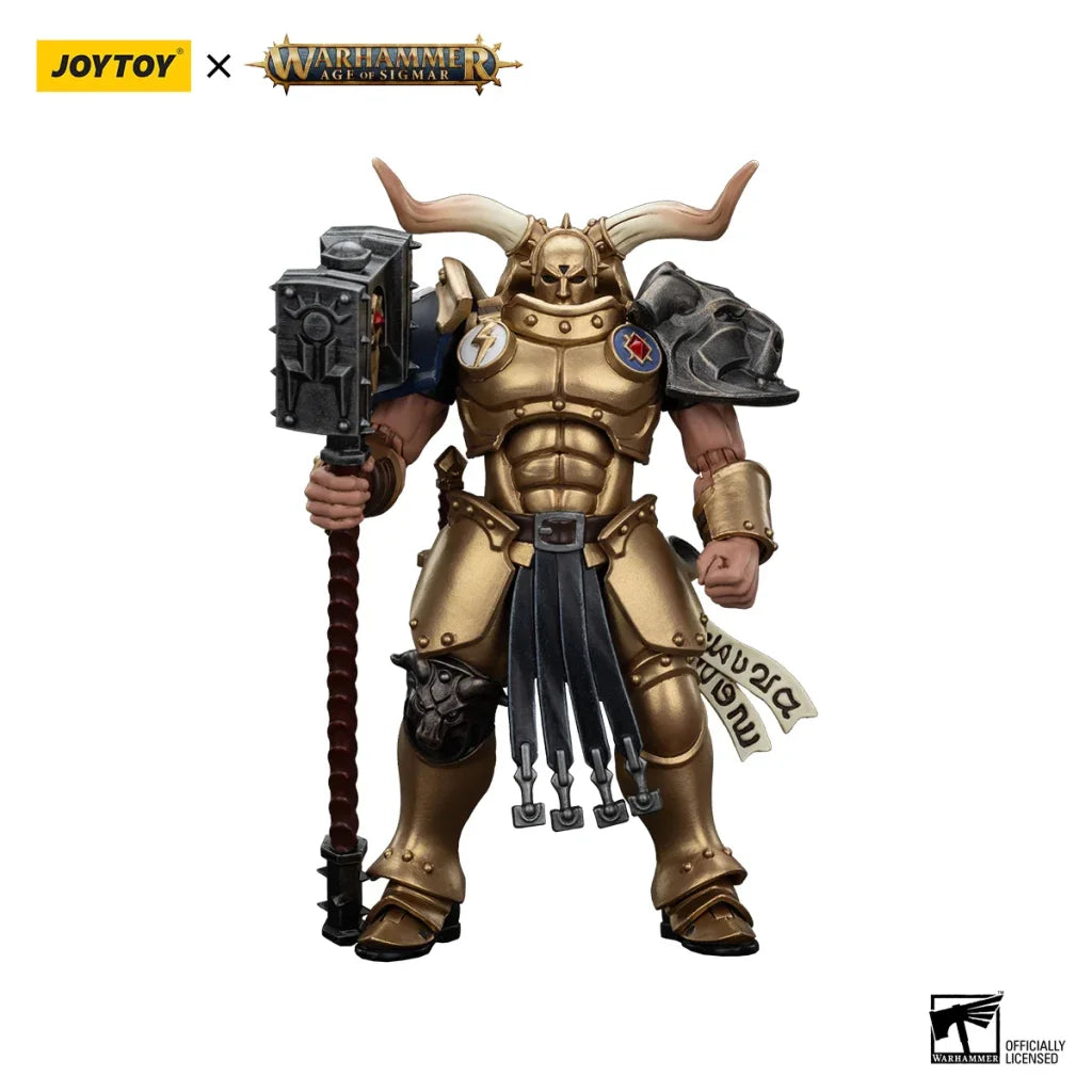 JOYTOY Warhammer AGE OF SIGMAR 1/18 Action Figures Stormcast EternalsThe Blacktalons - Rostus Oxenhammer / 13.6cm