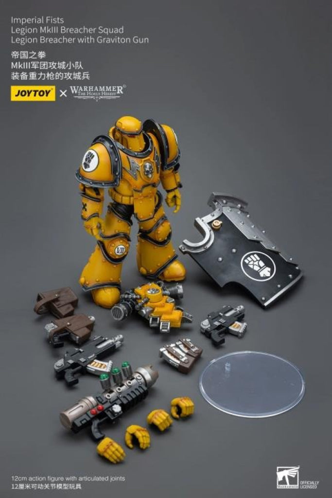 Joytoy Warhammer Imperial Fists Legion Mkiii Breacher Squad With Graviton Gun Jt9114 Warhammer 40K