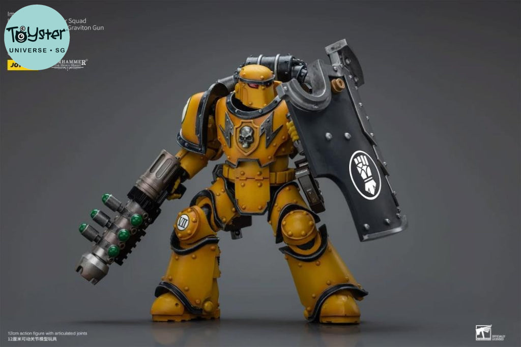 Joytoy Warhammer Imperial Fists Legion Mkiii Breacher Squad With Graviton Gun Jt9114 Warhammer 40K