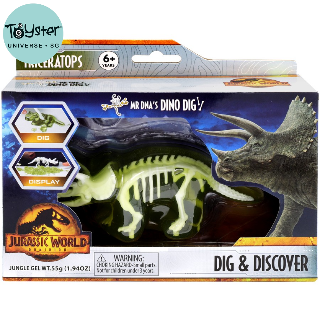 Jurassic World Mr Dnas Mini Dinosaur Dig - Triceratops Clash